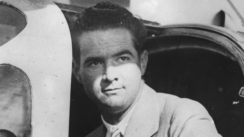 Howard Hughes in a cockpit