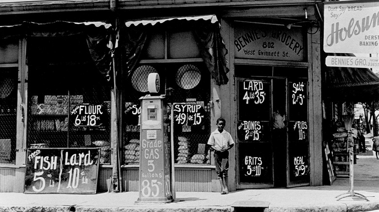 1920s grocery store front