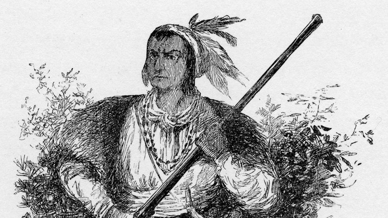 Drawing of Tecumseh
