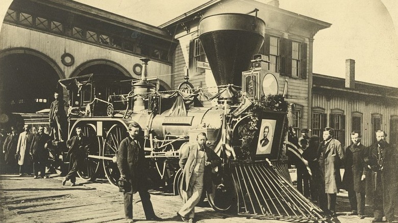 Abraham Lincoln's funeral train 1865