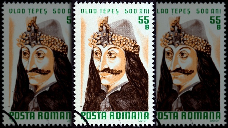 Romanian postage stamp featuring Vlad III