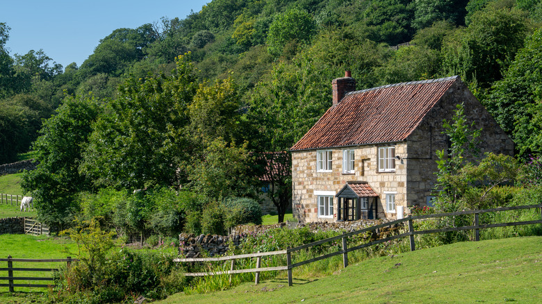 cottage in countryside