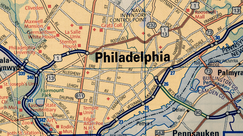 map of philadelphia