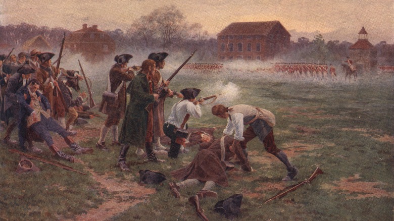 Revolutionary war depiction