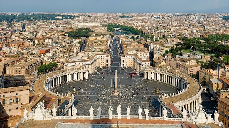 aerial view of St. Peter's Square