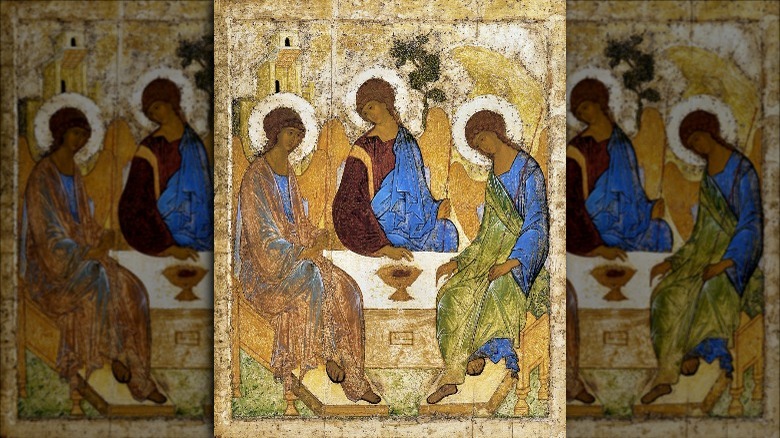 Icon of the Holy Trinity, by Andrei Rublev