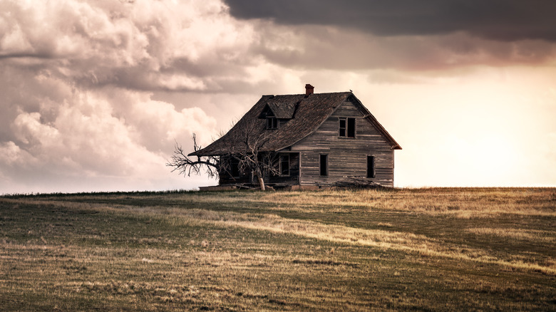 an old farmhouse