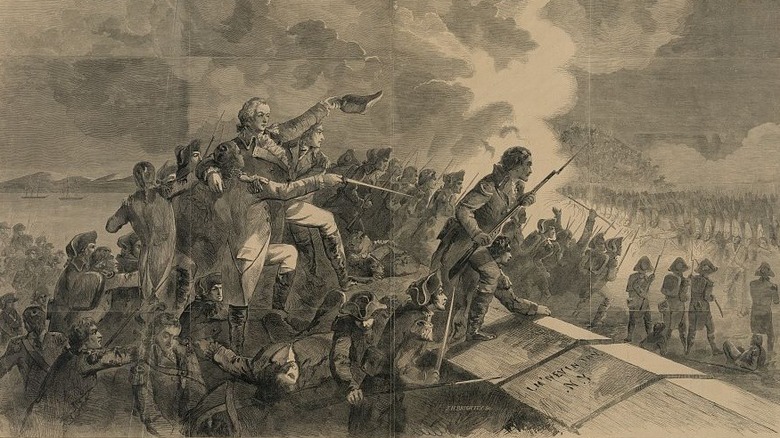 Depiction of General Anthony Wayne at the Battle of Stony Point, 1779