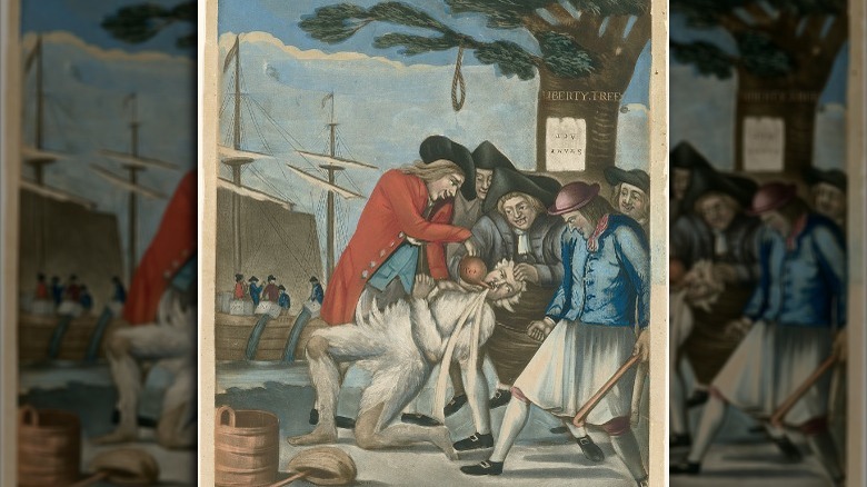 The Bostonians Paying the Excise-man, or Tarring and Feathering