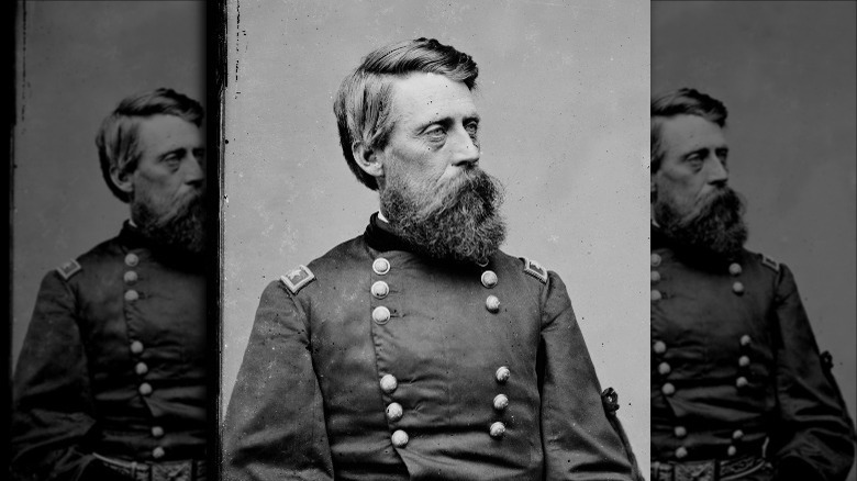 General Jefferson C. Davis posing for a portrait