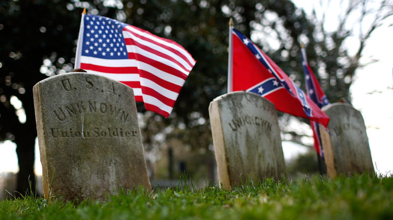 Civil War soldier's graves