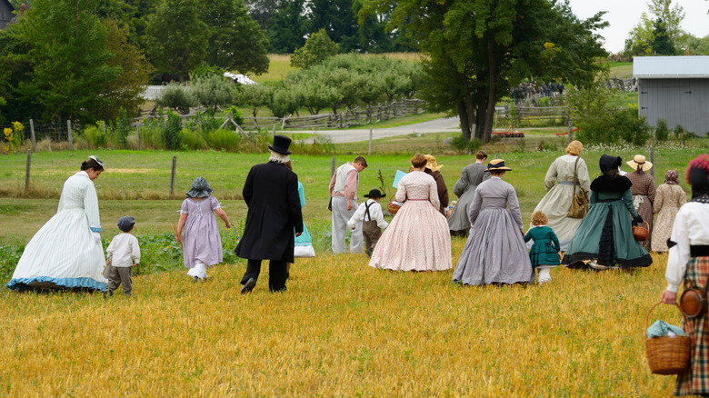 People staging the picnic at the Battle of Bull Run