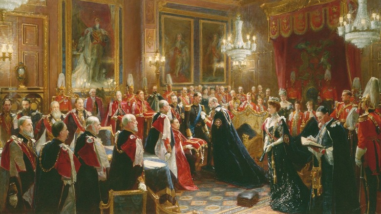 painting of investiture of order of the garter