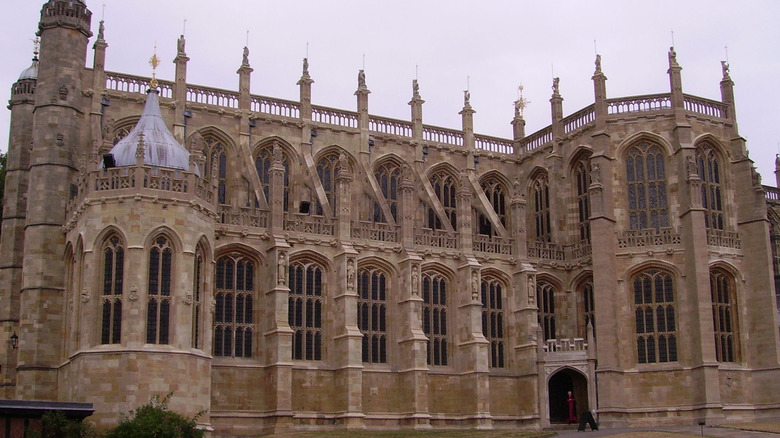 front of st. georges chapel at windsor