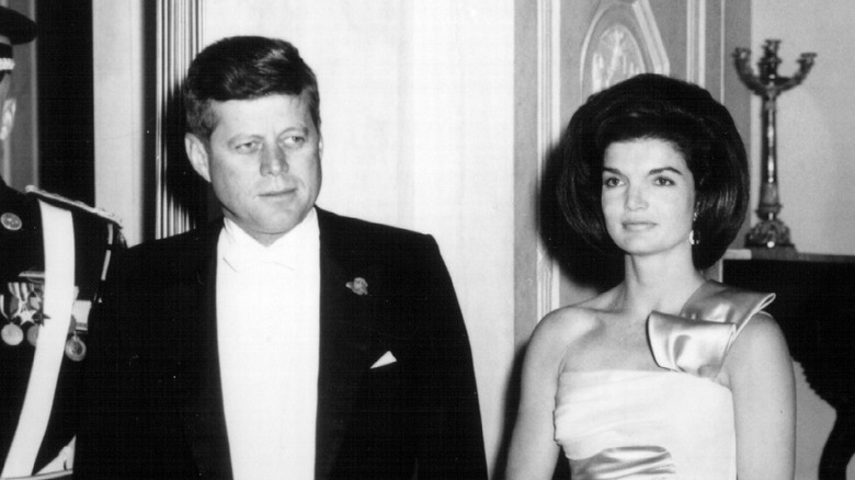 JFK and Jackie in formalwear