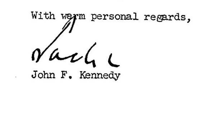 John F. Kennedy's signature
