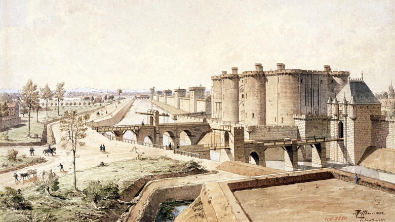 Reconstruction of the Bastille in 1420