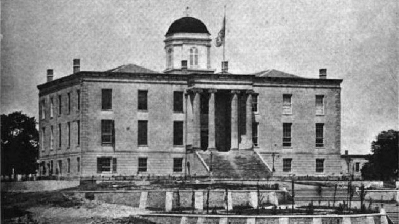 front of Capital building at Austin