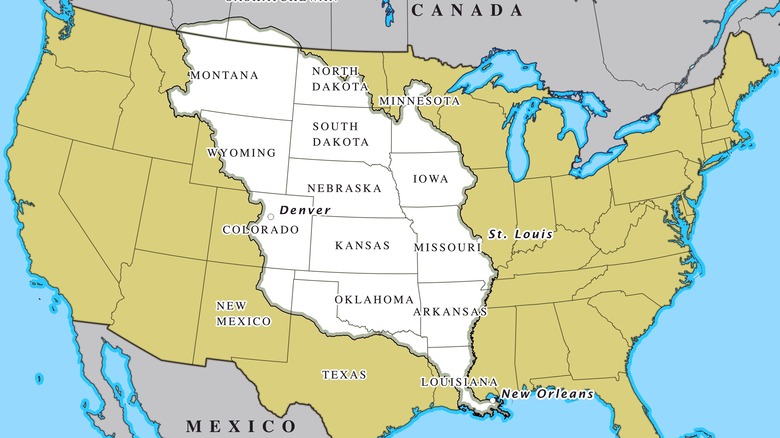 Map of the Louisiana Purchase