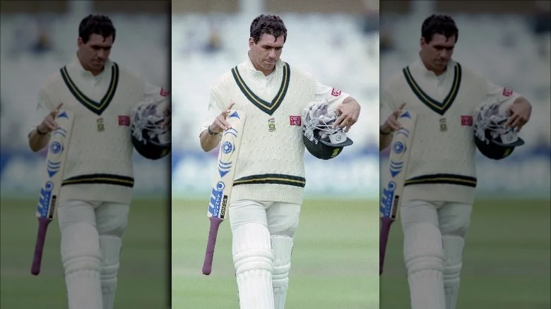 Hansie Cronje playing cricket