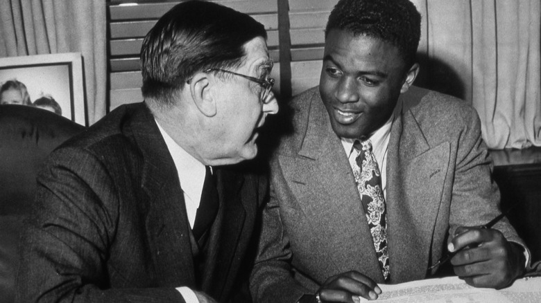 Branch Rickey and Jackie Robinson