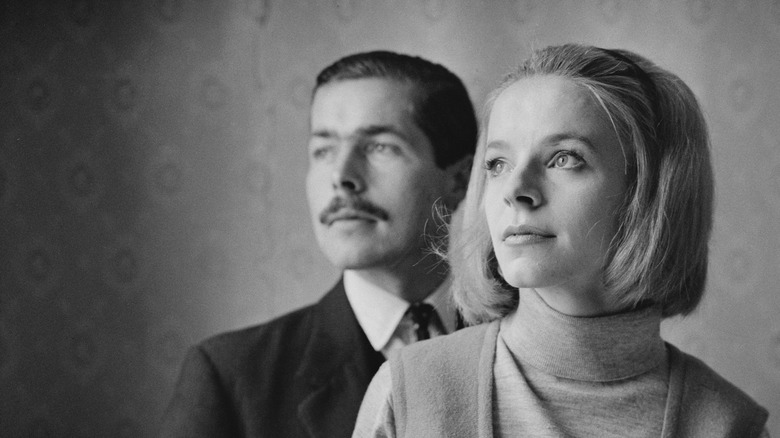lord and lady Lucan looking to the side
