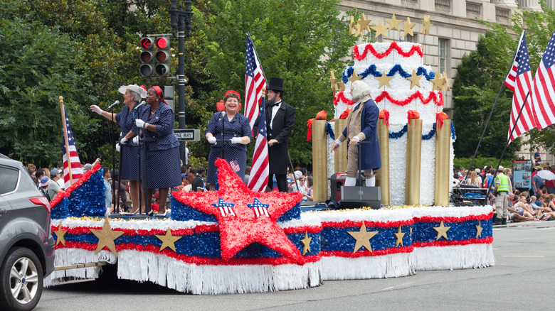 Fourth of July parade float