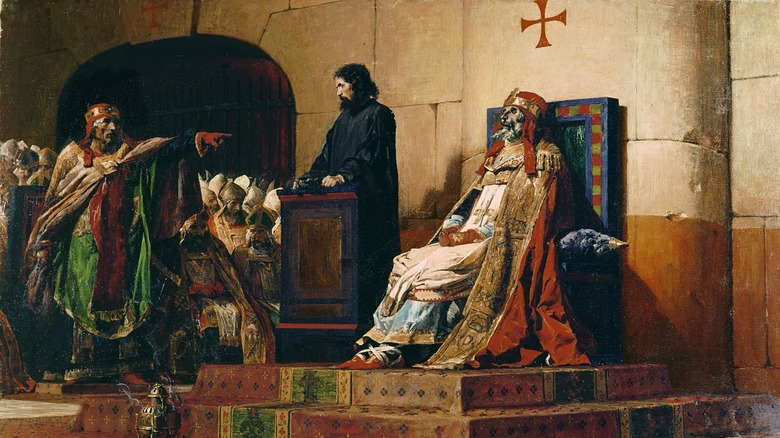 Pope Formosus and Stephen VI by Jean Paul Laurens