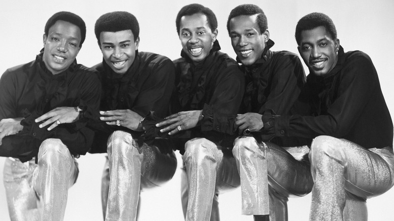 The Temptations all posing together