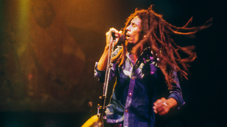 Bob Marley performing