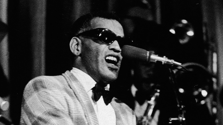 Ray Charles at the piano in 1960