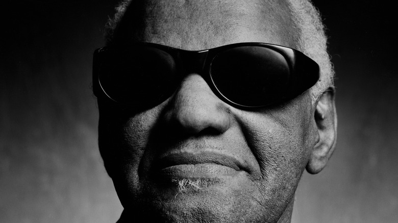 portrait of Ray Charles in 1995