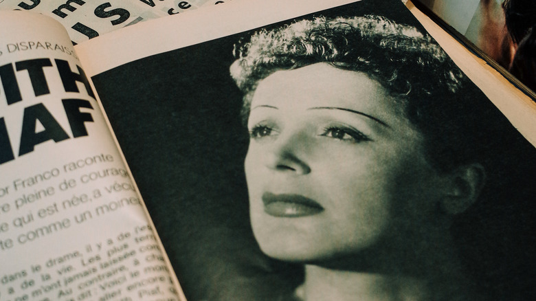  Edith Piaf in an old magazine 