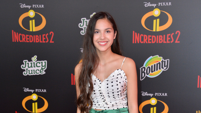 olivia rodrigo at the incredibles premiere