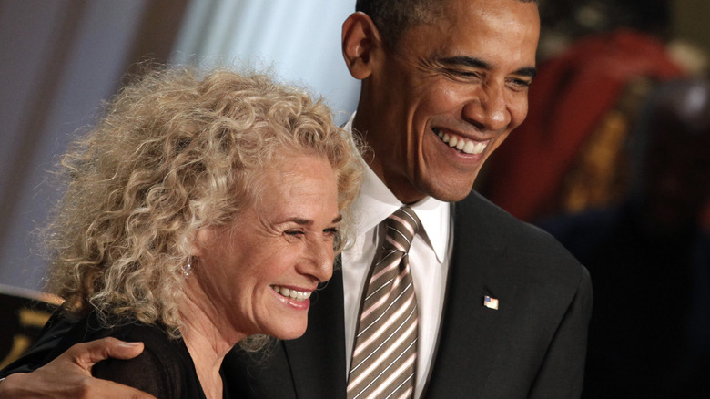 Carole King with Barack Obama in 2013