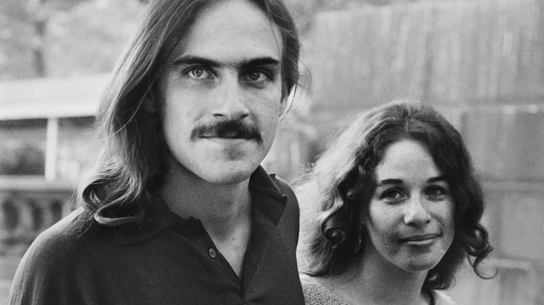 Carole King and James Taylor in 1971