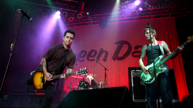 Green Day performing