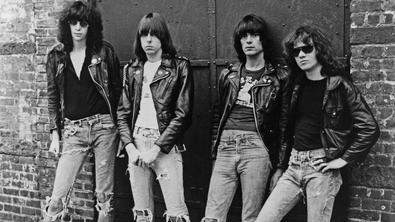 The Ramones posing