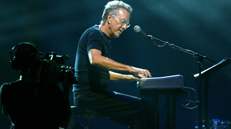 Ray Manzarek performing onstage