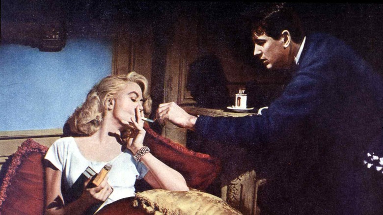 Dorothy Malone and Rock Hudson in The Tarnished Angels