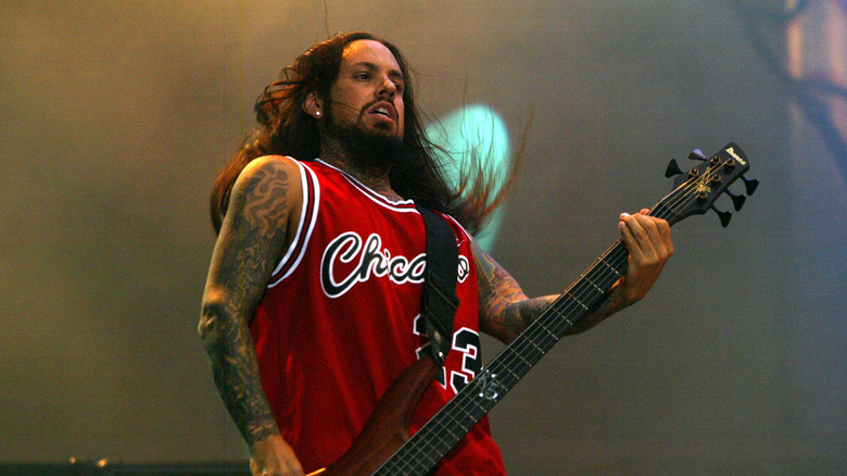 Fieldy playing bass