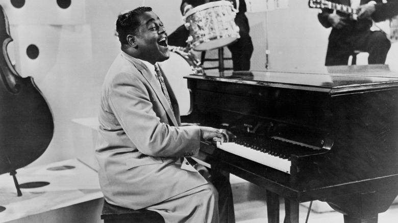 fats domino playing piano