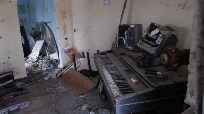 fats domino's studio after katrina