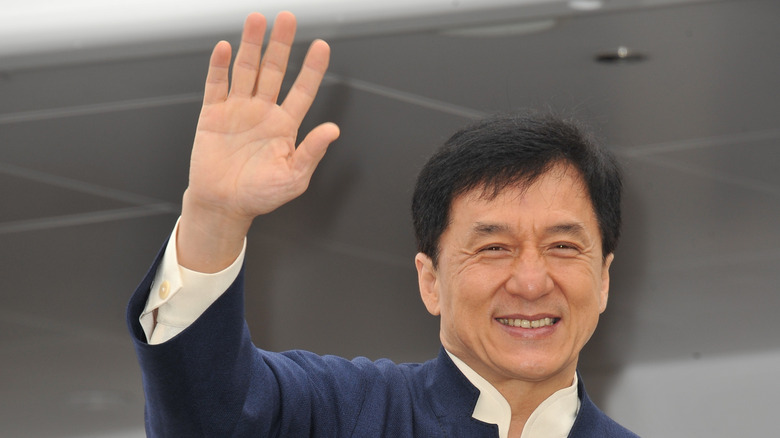 Jackie Chan waving