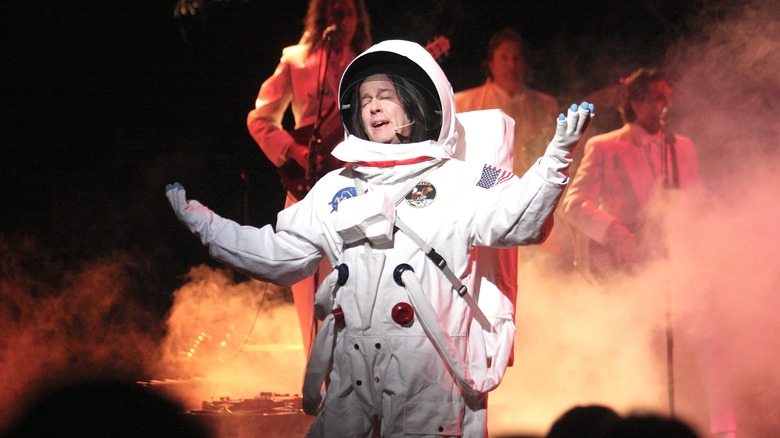 Todd Rundgren dressed as an astronaut on stage
