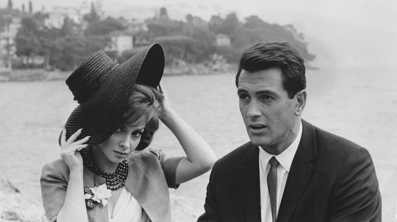 Gina Lollobrigida and Rock Hudson