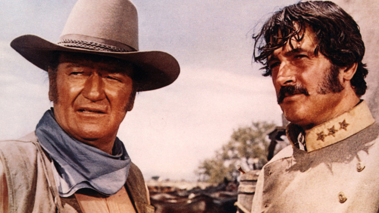 John Wayne and Rock Hudson