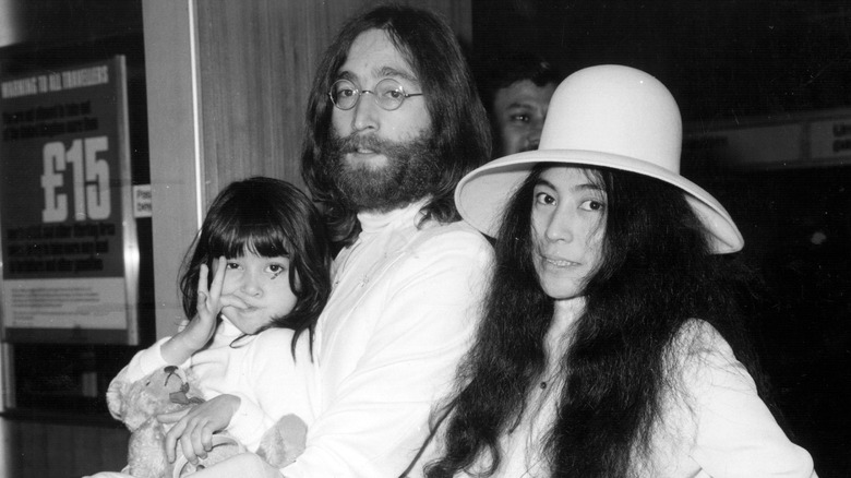 John Lennon, Yoko Ono and child
