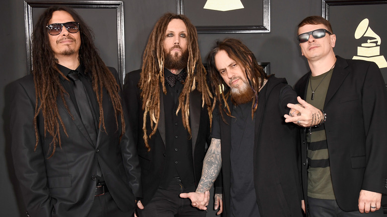 Korn attending the Grammy Awards