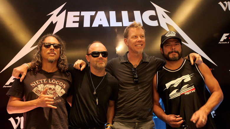 Lars Ulrich James Hetfield Robert Trujillo Kirk Hammett Metallica